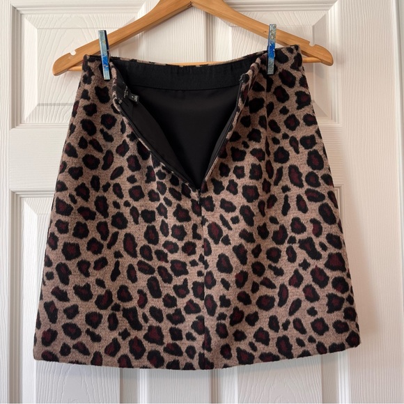 Anne Taylor Lined Petite Cheetah Skirt - Picture 3 of 5